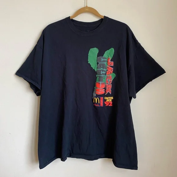 Cactus Jack By Travis Scott Shirts | Travis Scott Cactus Jack X Mcdonalds Tee | Color: Black | Size: Xl | Epifanmasera's Closet